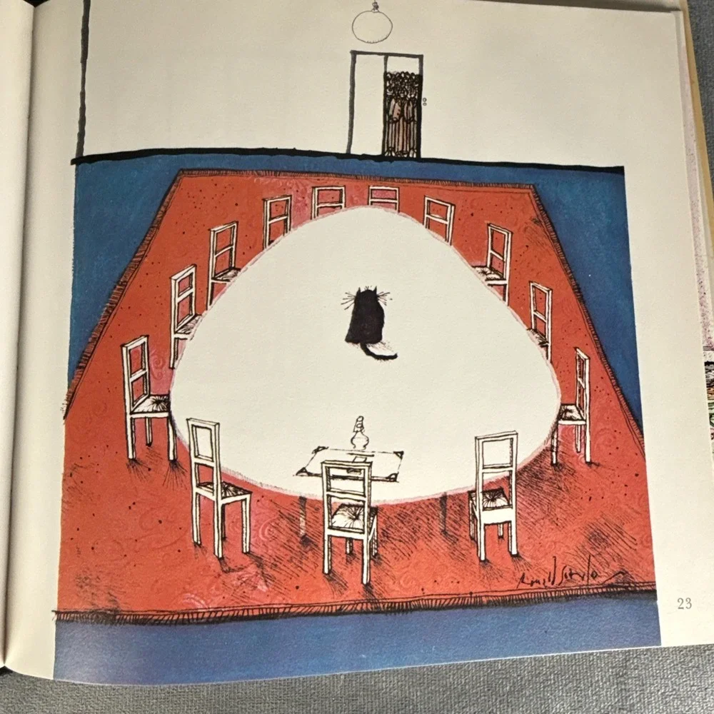 Ronald Searle More Cats 1976 Illustration‎ Hardcover Dust Jacket